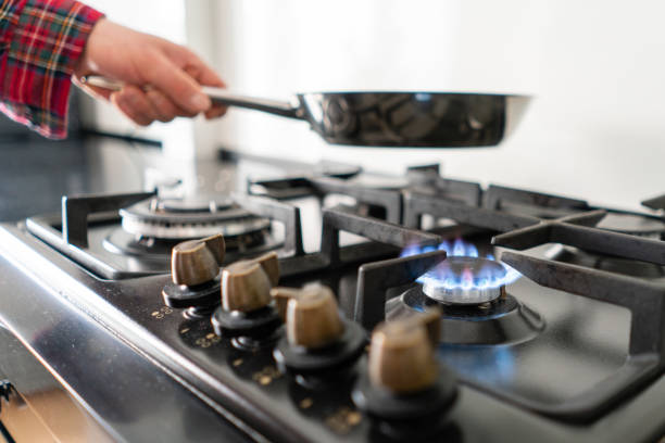 Api kompor gas yang tidak merata